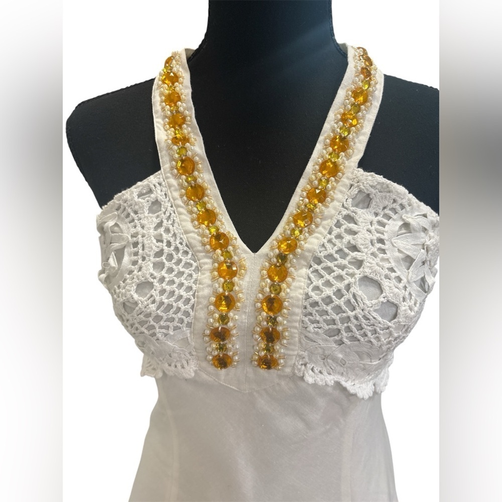 Only Unique Women’s Crochet Halter Dress - Picture 2 of 7